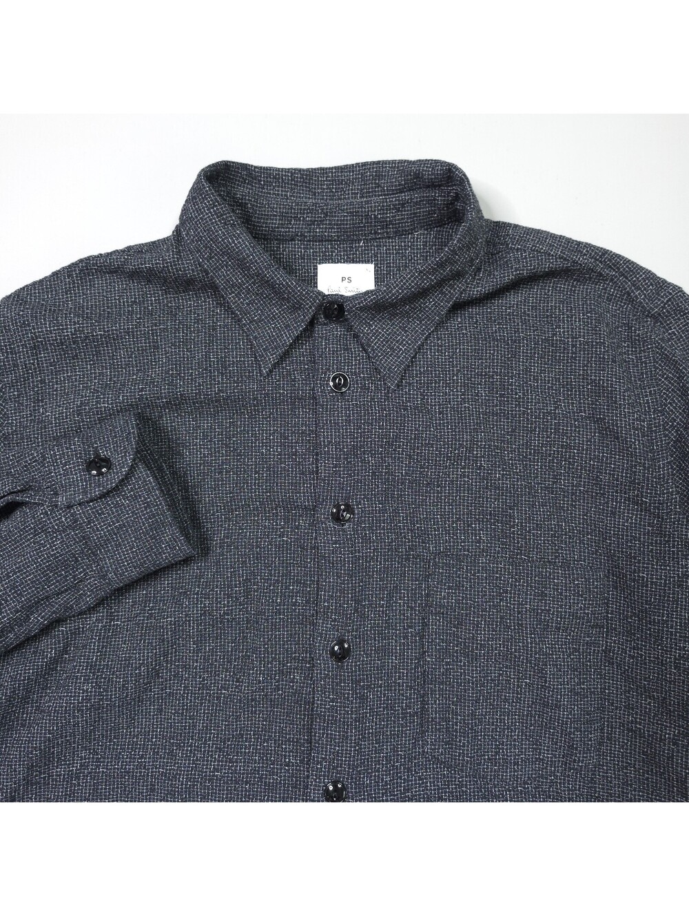 PS Paul Smith Casual Fit Knitted Button Down Shirt Designer Preppy XL